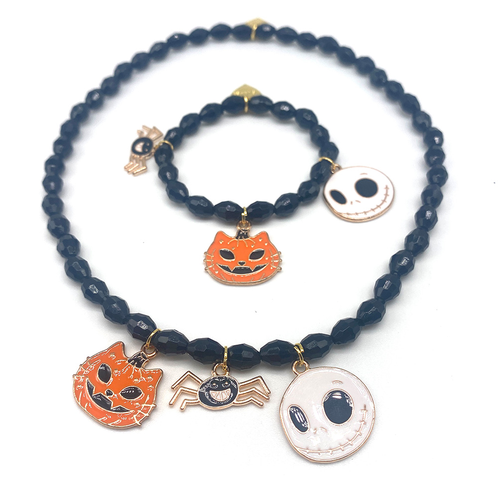 Halloween Choker & Bracelet Kids Set