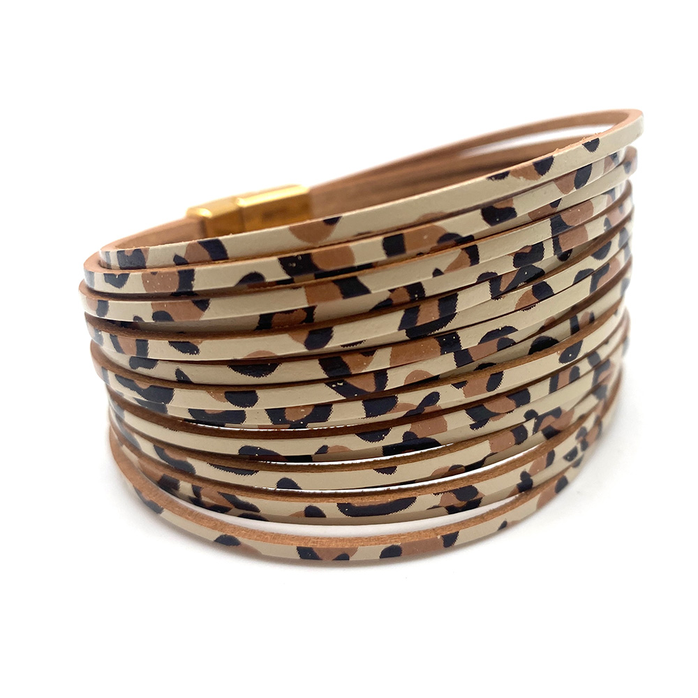 Leopard Print Wrap Bracelet