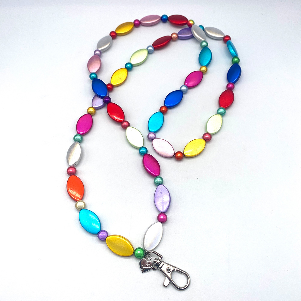 Oval Multi-Colour Lanyard