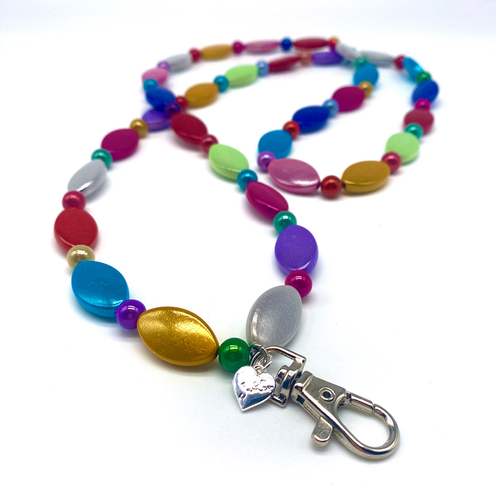 Oval Multi-Colour Lanyard