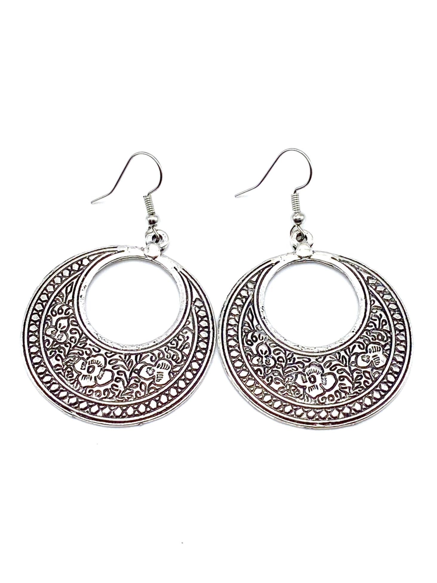 Silver Haylo Earrings - Made With Love - Jo James Jewellery